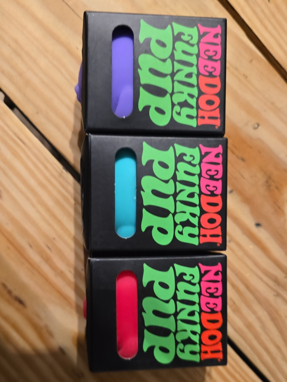 Needoh Funky Pups - Purple, Teal, Pink